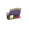 Safco Onyx Magnetic Mesh File Pocket with Accessory Organizer SAF4180BL