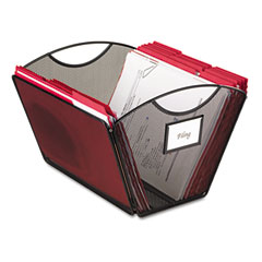 Safco Onyx Mesh Desktop Tub File Storage Box, Letter, Black SAF2162BL
