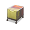 Safco Onyx Mesh Mobile File Cube, 13-1/2w x 16-3/4d x 13h, Black SAF5211BL