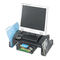 Safco Onyx Mesh Steel Monitor Stand, 19 1/2 x 11 x 6 1/4, Black SAF2159BL