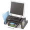 Safco Onyx Mesh Steel Monitor Stand, 19 1/2 x 11 x 6 1/4, Black SAF2159BL