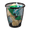 Safco Onyx Round Mesh Wastebasket, Steel Mesh, 3 qt, Black SAF9716BL