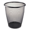 Safco Onyx Round Mesh Wastebasket, Steel Mesh, 5 gal, Black SAF9717BL