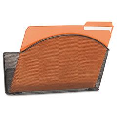 Safco Onyx Steel Wall Pocket, Letter, Black, 12 x 3 x 9 SAF5651BL