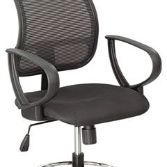 Safco Optional Loop Arm Kit for Mesh Extended Height Chair, Black SAF3396BL
