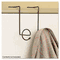 Safco Panelmate Wire Coat Hooks with Plastic Ends, 7 x 7 1/4, Charcoal, 2/Pack SAF4148CH