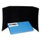Safco Portable Foldout Tabletop Display, Fabric/Hollow-Core Plastic, 72x34, Black SAF2325BL