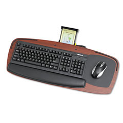 Safco Premier Series Keyboard Platforms, Mahogany SAF2145MH