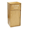 Safco Push Door Waste Receptacle w/Flat Top, Square, Wood, 36 gal, Medium Oak SAF9728MO
