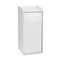 Safco Push Door Waste Receptacle w/Tray Holder, Square, Wood, 36 gal, Gray SAF9729GR