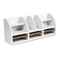 Safco Radius Front Desktop Organizer, 12 Sections, 38 1/2 x 9 5/8 x 15 1/4, Gray SAF9411GR
