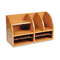 Safco Radius Front Organizer, Eight Sections, 25 7/8 x 9 5/8 x 15 1/4, Medium Oak SAF9417MO