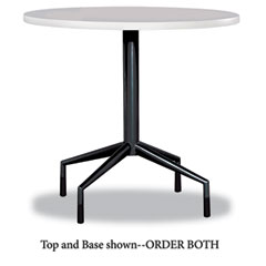 Safco RSVP Series Round Table Top, Laminate, 30" Diameter, Gray SAF2651GR