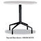 Safco RSVP Series Round Table Top, Laminate, 30" Diameter, Gray SAF2651GR