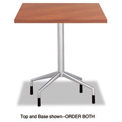Safco RSVP Series Standard Fixed Height Table Base, 28" dia. x 28h, Silver SAF2656SL