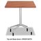 Safco RSVP Series Standard Fixed Height Table Base, 28" dia. x 28h, Silver SAF2656SL