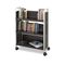 Safco Scoot Book Cart, 3-Shelf, 32-1/2w x 14-1/4d x 44-1/4h, Black SAF5336BL