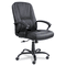 Safco Serenity Big & Tall High-Back Chair, Black Leather SAF3500BL