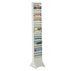 Safco Steel Base for Magazine Rack, Gray, 10w x 14d x 5-1/4, Gray SAF4323GR