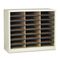 Safco Steel/Fiberboard Literature Sorter, 24 Sections, 32 1/4 x 13 1/2 x 25 3/4, Sand SAF7111SA