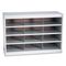 Safco Steel Project Center Organizer, 12 Pockets, 37 1/2 x 15 3/4 x 25 3/4 SAF9254GR
