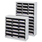 Safco Steel Project Center Organizer, 18 Pockets, 37 1/2 x 15 3/4 x 36 1/2 SAF9264GR