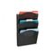 Safco Steel Wall Pockets, Letter, Three Pocket, Black SAF3172BL