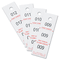 Safco Three-Part Coat Room Checks, Paper, 1 1/2 x 5, White, 500/Box SAF4249NC