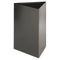Safco Trifecta Receptacle 26 Inch High Base, Triangular, 15 gal, Black SAF9550BL
