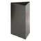 Safco Trifecta Receptacle 30 Inch High Base, Triangular, 17 gal, Black SAF9551BL