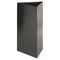 Safco Trifecta Receptacle 34 Inch High Base, Triangular, 19 gal, Black SAF9552BL
