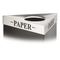 Safco Trifecta Waste Receptacle Lid, Laser Cut "PAPER" Inscription, Stainless Steel SAF9560PA