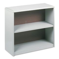 Safco Value Mate Series Bookcase, 2 Shelves, 31-3/4w x 13-1/2d x 28h, Gray SAF7170GR