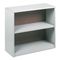 Safco Value Mate Series Bookcase, 2 Shelves, 31-3/4w x 13-1/2d x 28h, Gray SAF7170GR