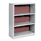Safco Value Mate Series Bookcase, 3 Shelves, 31-3/4w x 13-1/2d x 41h, Gray SAF7171GR
