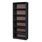 Safco Value Mate Series Bookcase, 6 Shelves, 31-3/4w x 13-1/2d x 80h, Black SAF7174BL