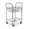 Safco Wire Mail Cart, 600lbs, 18-3/4w x 26-3/4d x 38-1/2h, Metallic Gray SAF5235GR