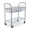 Safco Wire Mail Cart, 600lbs, 18-3/4w x 39d x 38-1/2h, Metallic Gray SAF5236GR