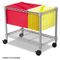 Safco Wire Mobile File, 1 Shelf, 14w x 24d x 20-1/2h, Metallic Gray SAF5201GR