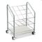Safco Wire Roll/File, 20 Compartments, 18-1/3w x 14-1/4d x 23-3/8h, Gray SAF3090