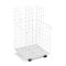 Safco Wire Roll Files, 4 Compartments, 16-1/4w x 16-1/2d x 30-1/2h, White SAF3084