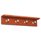 Safco Wood Wall Rack, 4 Hook, Cherry SAF4221CY