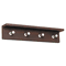 Safco Wood Wall Rack, 4 Hook, Mahogany SAF4221MH