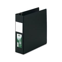 Samsill Clean Touch Antimicrobial Locking D-Ring Binder, 11 x 8-1/2, 3" Capacity, Black SAM16380