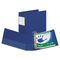 Samsill Clean Touch Antimicrobial Locking Round Ring Binder, 11 x 8-1/2, 3" Cap, DK Blue SAM14382