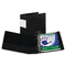 Samsill Clean Touch Antimicrobial Locking Round Ring Binder, 11 x 8-1/2, 4" Cap, Black SAM14390