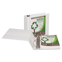 Samsill Earth's Choice Biodegradable Round Ring View Binder, 5" Capacity, White SAM18907