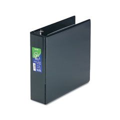 Samsill Nonstick D-Ring View Binder, 11 x 8-1/2, 3" Capacity, Black SAM16480