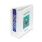 Samsill Nonstick D-Ring View Binder, 5" Capacity, White SAM16407