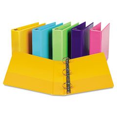 Samsill Presentation View Binder, Round Ring, 11 x 8-1/2, 2" Capacity, Coral, 2/Pack SAMU86673